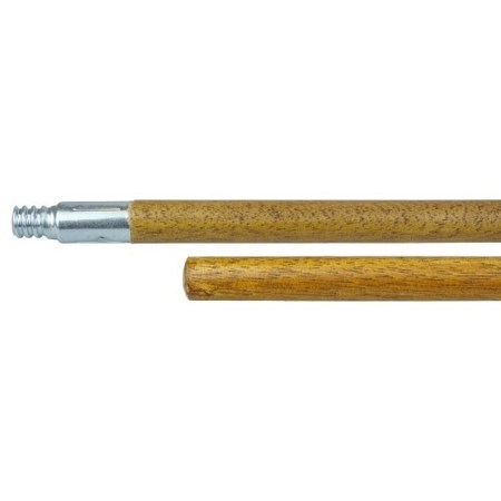 WEILER 72" Hardwood Handle, Threaded Metal Tip, 15/16" Diameter 44302